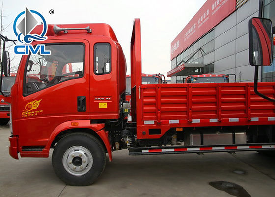 4x2 लाइट कार्गो ट्रक / कार्गो बॉक्स ट्रक / Sinotruk Howo7 ब्रांड 10T लाइट ड्यूटी वाणिज्यिक ट्रक